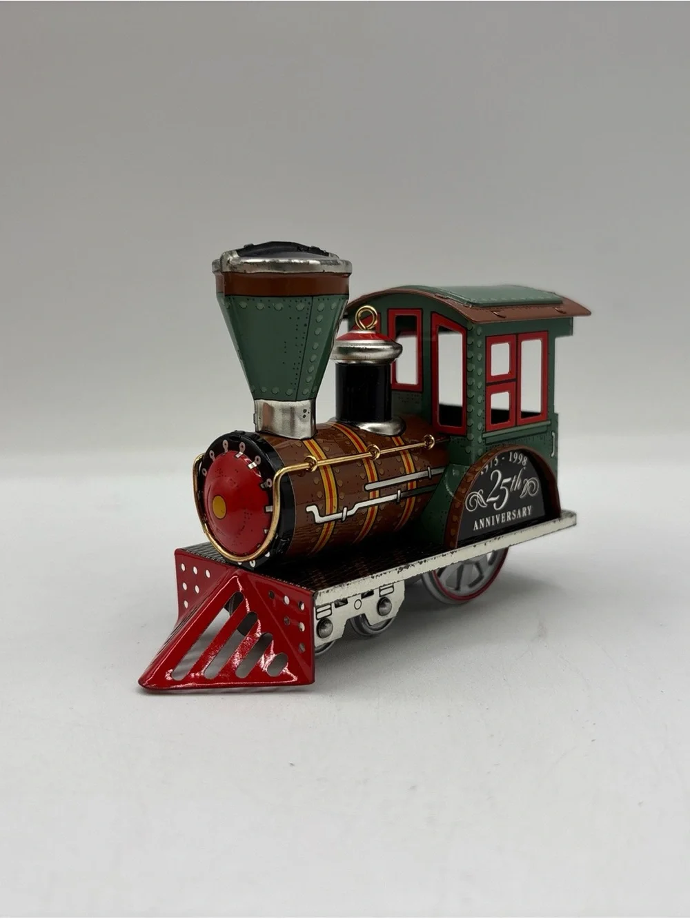 Hallmark Keepsake Ornament 1998 Vintage 1988 Tin Locomotive Anniversary Edition